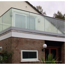 U Channel Type Safety Glass Railing for Balcony Balustrade